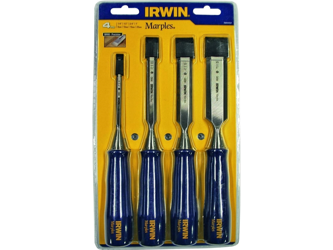 IRWIN DLUTO DO DREWNA BLUE-CHIP sæt 4 stk. 6/13/19/25 mm, type M444