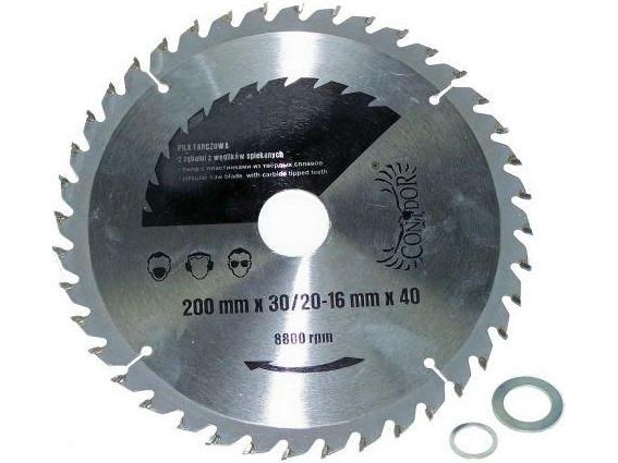 Drel Rundsavsklinge Hårdmetal 250 X 30 24 Tænder (Con-Tct-25X24)