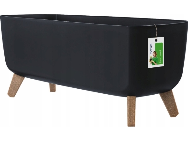 Prosperplast Gracia Blomkruka med fodral och ben DGCL600 Antracit | Trädgården - Trädgårdstillbehör - Krukor & Kannor | GameStuff