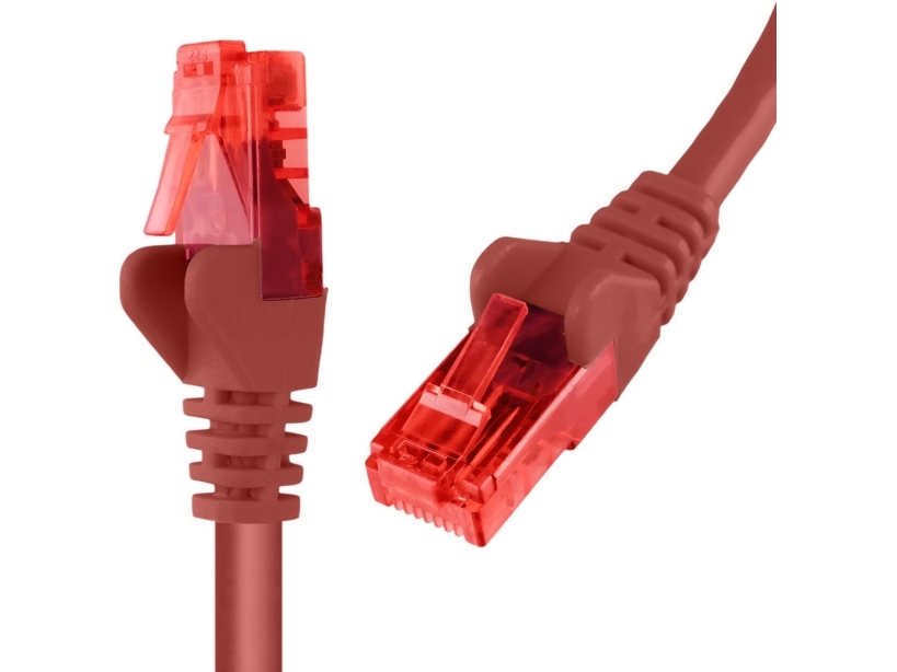 Spacetronik Rj45 Cat 6 U/Utp Awg24 Rød 7,5 M Kabel