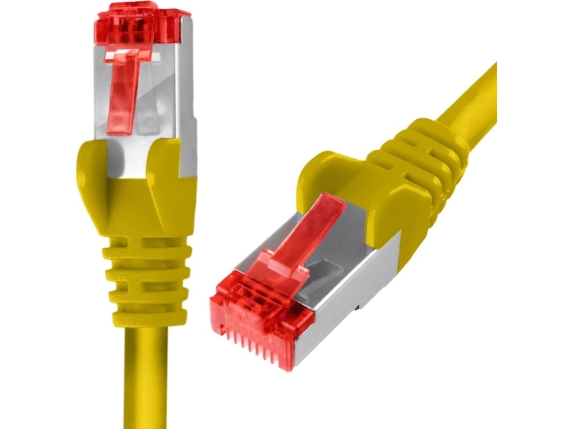 Spacetronik-Kabel Rj45 Cat 6 S/Ftp Awg27 Lszh Gul 7,5 M