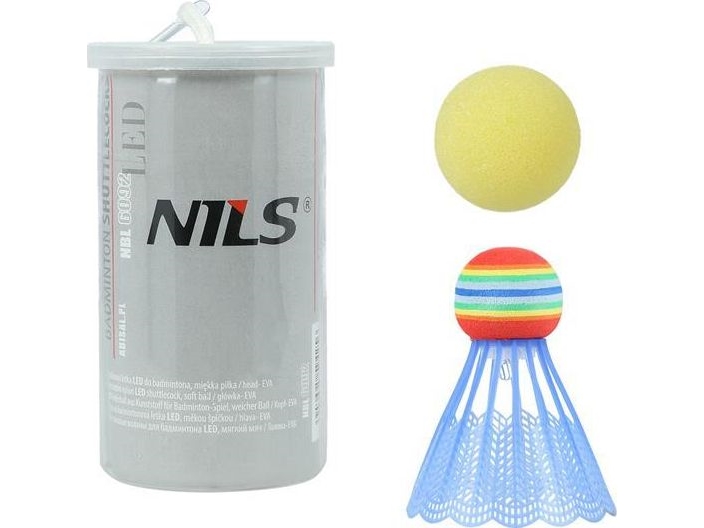 Nils Extreme Nbl6092 Nylon Federball Led 1 Stk, Grau
