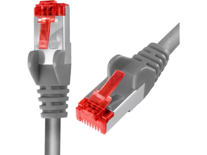 Spacetronik Rj45 Cat 6 S/Ftp-Kabel Awg27 Lszh Grau 25 M