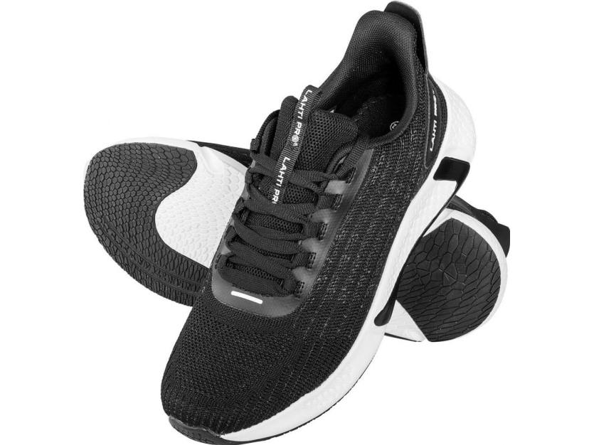 Lahti Pro 3D stickade svarta och vita skor, 40, LAHTI | Kläder & Säkerhet - Skodon - Säkerhetsgummistövlar | GameStuff