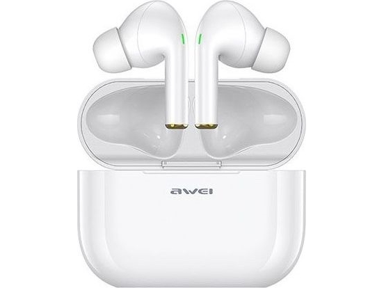 Awei Słuchawki Bluetooth 5.0 T29 Tws + Stacja Dokująca Biały/White
