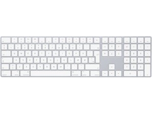 Apple Magic, Fuld Størrelse (100 %), Kabel & Trådløs, Bluetooth, Qwerty, Hvid