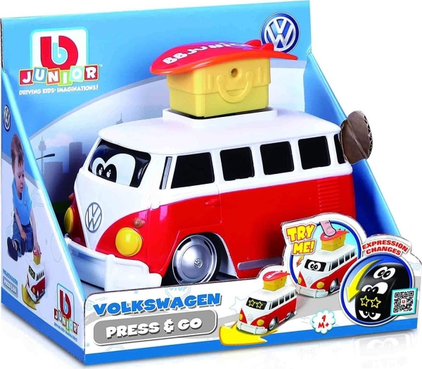 Bburago Bburago Junior 85110 Vw Samba Mit Smiley-Gesichtern Rot
