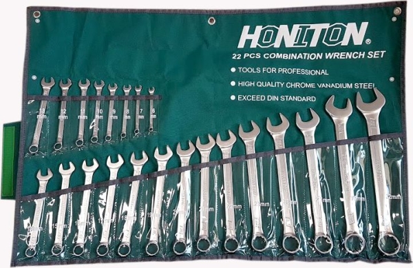 Honiton Ringschlüssel-/Maulschlüssel-Satz Flach 6–32 Mm 22-Tlg. (H0122)