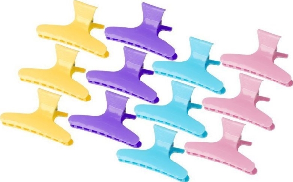 Activeshop Haarkrabbe Haarspangen E-47 12 Stück, 8,2 Cm Mix Farbe