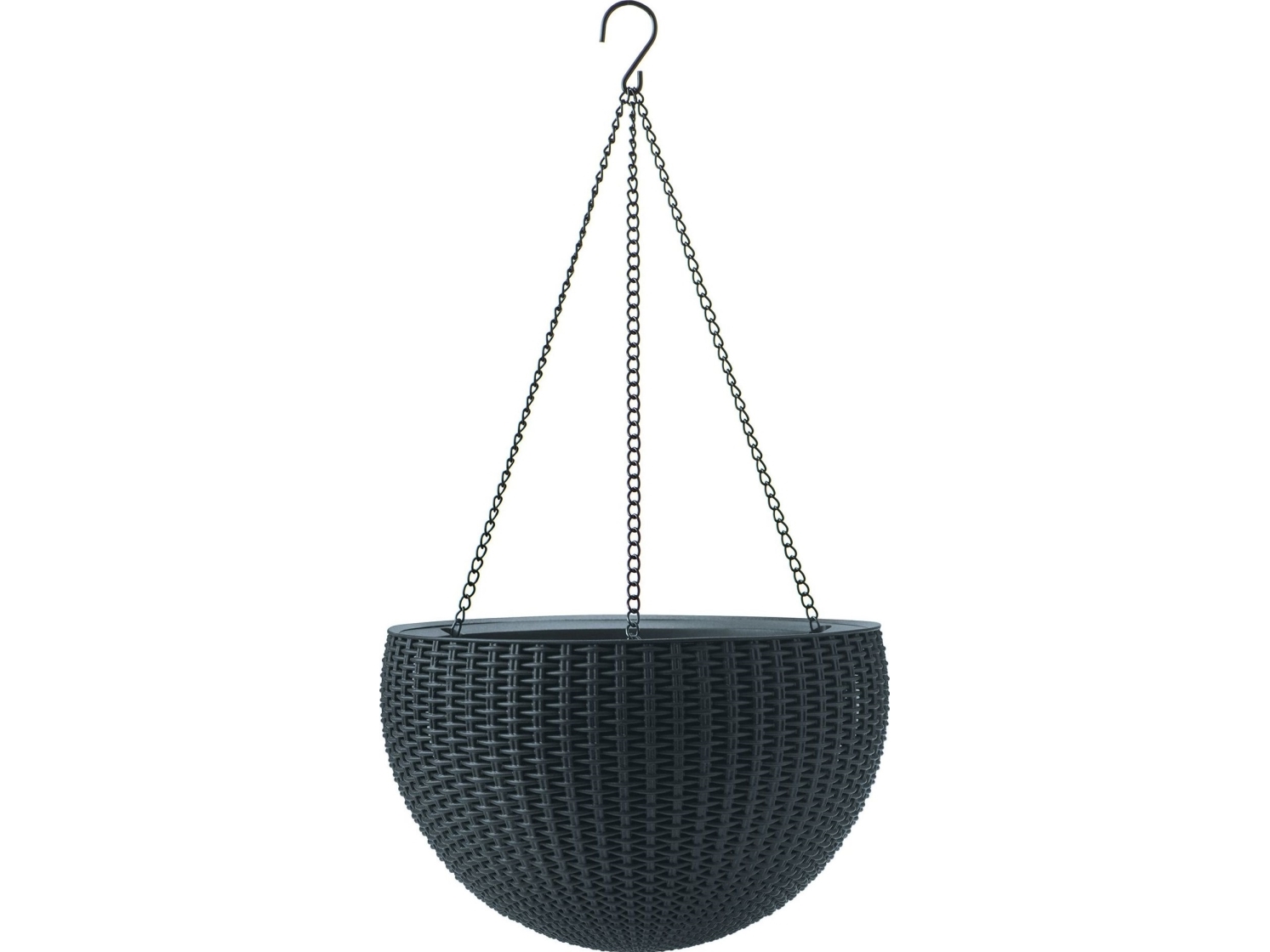 Keter KETER KETER HÆNGER POT RATTAN GRAPHITE HÆNGER 35 CM