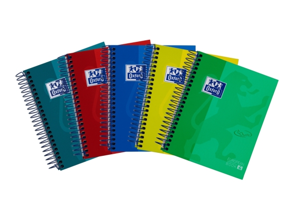 Oxford 400088285, Muster, Gemischte Farben, A6, 120 Blätter, Matt, Kariertes Papier
