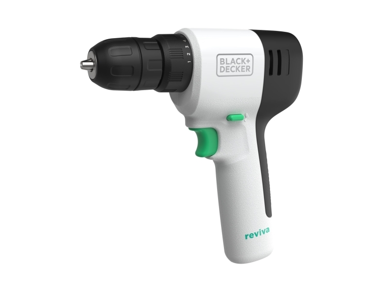 Black & Decker REVDD12C-QW, Borr med pistolgrepp, utan nyckel, Vit, 1 cm, 2,5 cm, 1 cm | Elverktyg - DIY - Elverktyg 230V - Borrmaskin | GameStuff