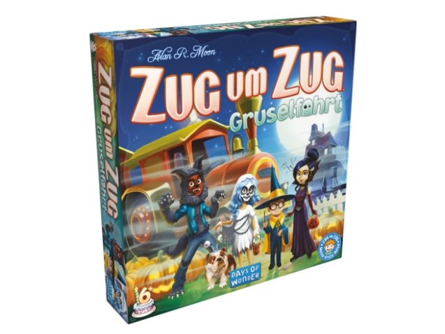 Asmodee Zug Um Zug: Gruselfahrt, Brettspiel, Strategie, 6 Jahr(E), 15 Min