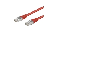 Netzwerkkabel Cat 5E, Sf/Utp, Rot, 0,25 M