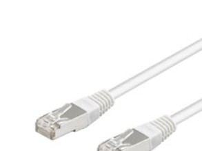 Nätverkskabel CAT 5e, SF/UTP, vit, 0,25 m | Datakablar | GameStuff