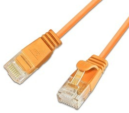 Slim Ul6 10 Or - Cat.6 Slim-Light-Kabel, U/Utp, 10 M, Orange (Pkw-Light-K6 10.0 Or)