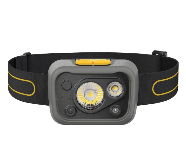 GP Lighting Discovery, Hovedbånd lommelygte, Sort, Plast, 5 m, IPX5, CE, UKCA, RoHS, IEC62471