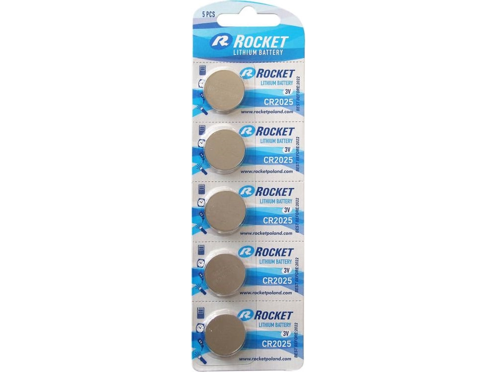 Raketbatteri Cr2025 5 Szt.