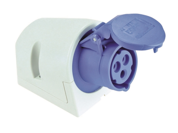 Vägguttag CEE 3P 16A 230V H6 IP44 blå | EL Artiklar - Cee & multipolär - Cee material | GameStuff