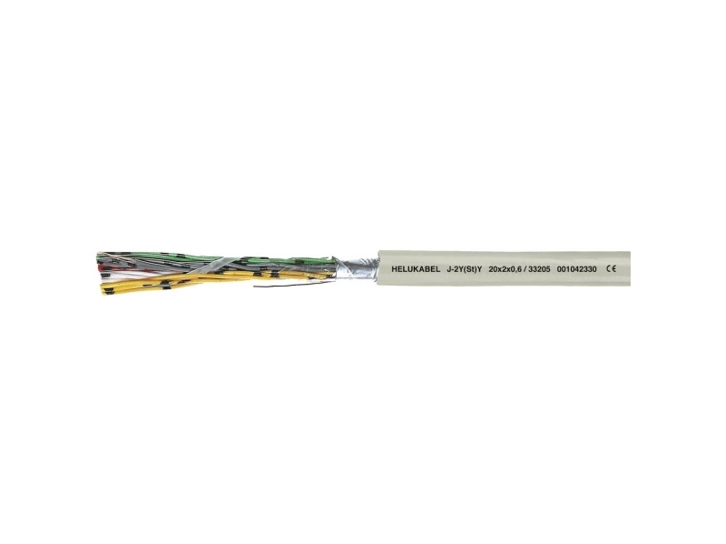 HELU 33200-100 datakabel 4 x 0,6 mm² grå 100 m