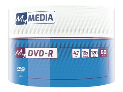 Verbatim Mymedia - 50 X Dvd-R - 4,7Gb (120 Min.) 16X - Matt Silver - Brick (69200)