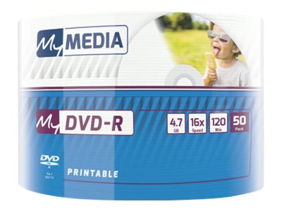 Verbatim Mymedia Dvd-R 16X 4,7 Gb Bedruckbar 50Er Pack (Wrap)