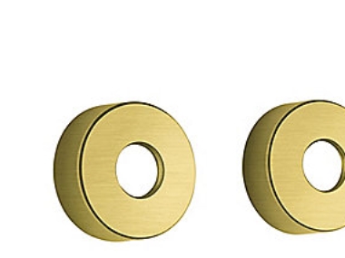 Rosetten 2 Stück 3/4'' Ø75 Messing Gebürstet