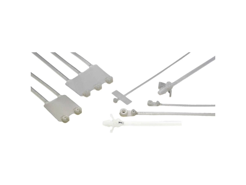 Helu 91096-1000 Ty 35M Kabelbinder 199 Mm 4.7 Mm Transparent Med Metaltap 1000 Stk
