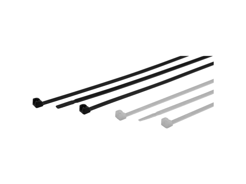Helu 907016-1000 T-Sk 2-24 Kabelbinder 100 Mm 2.5 Mm Transparent Med Metaltap 1000 Stk