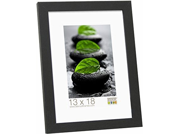 Deknudt S44cf2, Enkelt Billedramme, Træ, Sort, 15 X 20 Cm, Reflekterende, Landskab/Portræt