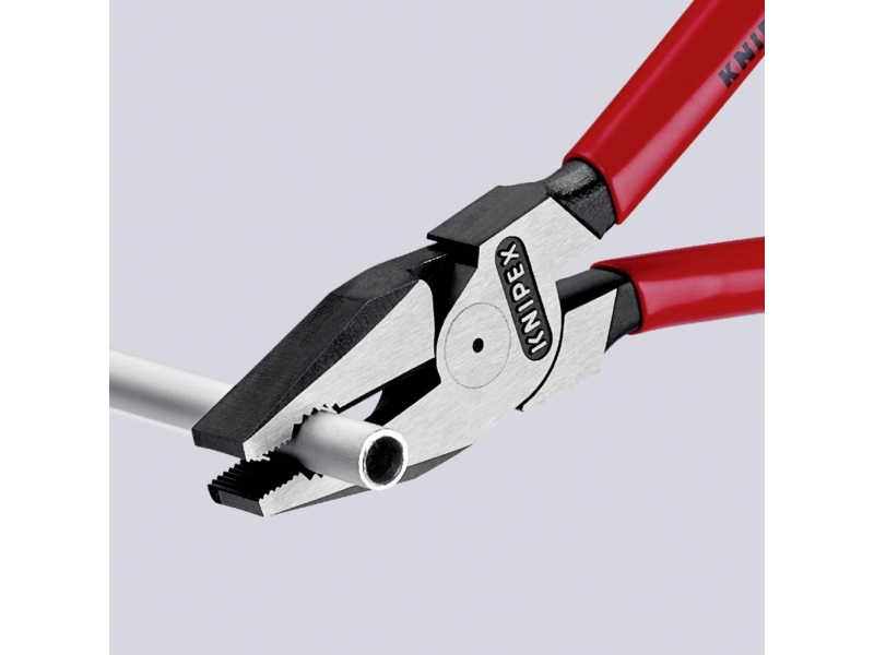 Knipex 02 01 180, Lineman''s Tænger, Stål, Plast, Rød, 180 Mm, 202 G