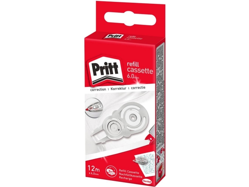 Rettetape pritt refill, 6 mm x 12 m | Skrivredskap - Korrigeringsprodukter - Korrigeringsroller | GameStuff