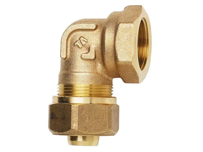 Vinkel kompression TA 90° 15 mm X 3/4 muffe | VVS Artiklar - Rör & Kopplingar - Pex rör och rördelar | GameStuff