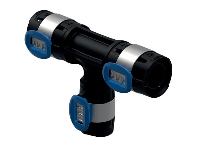 Geberit FlowFit T-stycke reducerat: PPSU, d=32mm, d1=25mm, d2=25mm | VVS Artiklar - Rör & Kopplingar - Alupex rör och rördelar | GameStuff