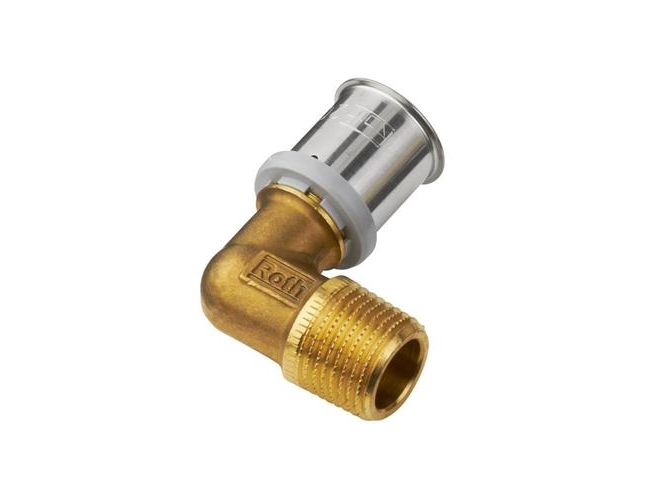 Vinkel Roth 90o 26 mm X 3/4 nippel | VVS Artiklar - Rör & Kopplingar - Alupex rör och rördelar | GameStuff