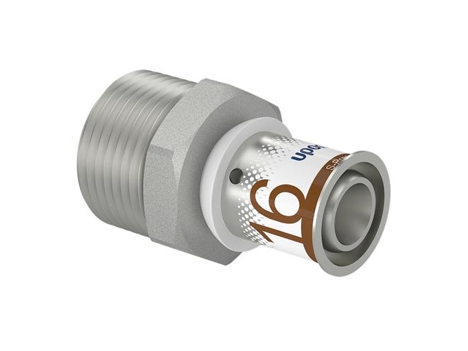 Uponor S-Press PLUS preskobling muffe/nippel 16 mm x 3/4