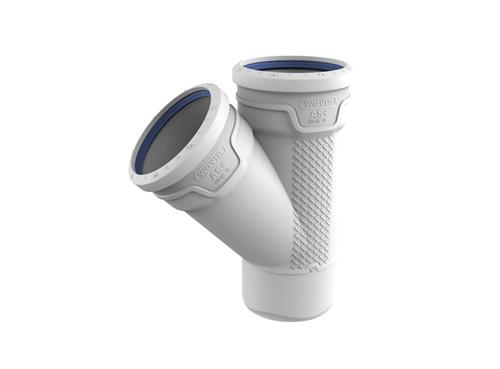 Wavin AS+ grenrør 110x45° | VVS Artiklar - Rör & Kopplingar - Tryckrör och rördelar | GameStuff