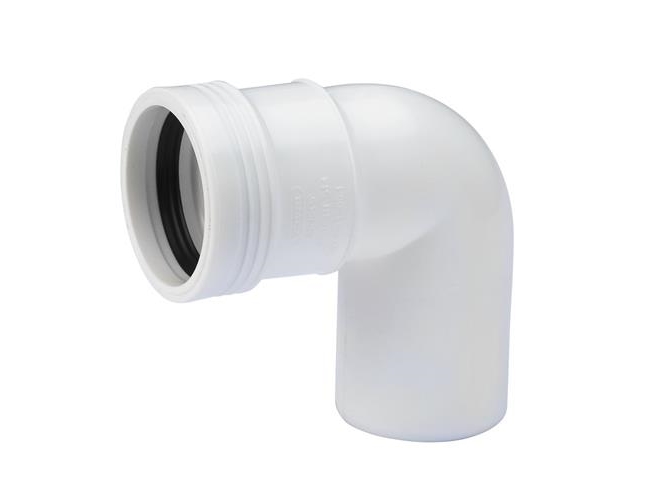 Wavin PP böjning 88,5 grader Ø 32 mm vit | Gråa dräneringsrör | GameStuff