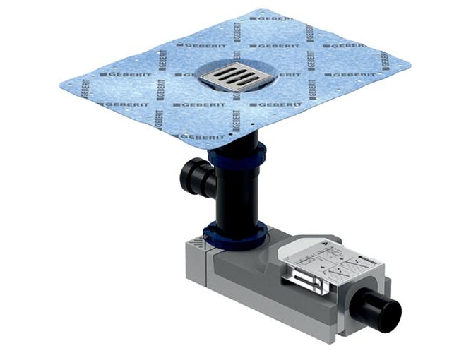 Lattiaviemäri Ø50mm t/suihkukaappi sisääntulon kanssa