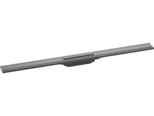 Hansgrohe Raindrain Flex afløbsrende, 1000 mm, vægmontering, børstet sort krom