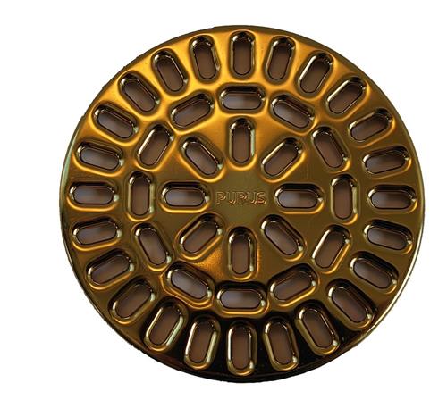 PVD ruostumaton Ø150mm messinki vinyylisäleikkö