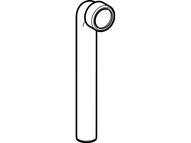 40 mm x 90° Tilslutningsbøjning PP Geberit | VVS Artiklar - Badrum - Tillbehör för tvättställ | GameStuff