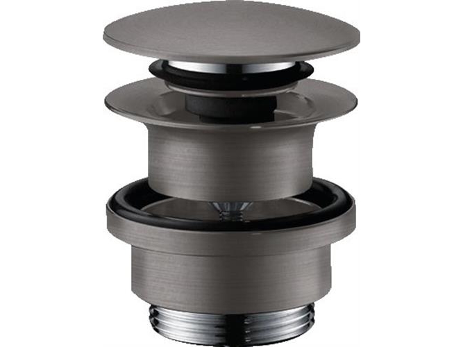 Bottenventil Push-Open 11/4 borstad svart | VVS Artiklar - Badrum - Tillbehör för tvättställ | GameStuff