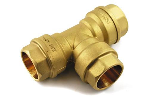 T-koppling 32x25 mm | VVS Artiklar - Rör & Kopplingar - Rördelar i mässing | GameStuff