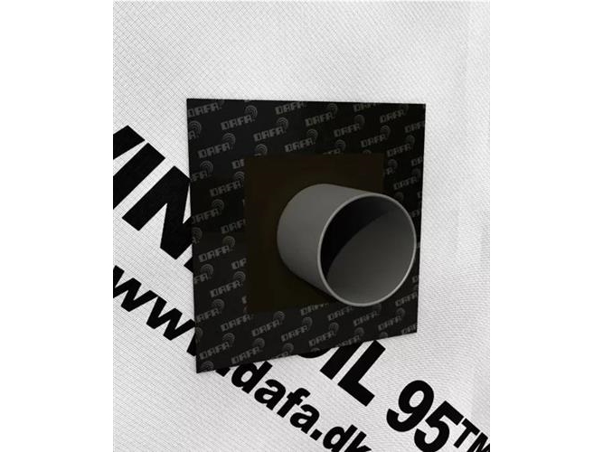 Dafa Airvent Uv / Radon Kabelkrave 195X195mm For Tætning Af Undertag Og Vindspærre. Markering For Ø80mm Dåse Og Ø7-Ø22mm Kabel.