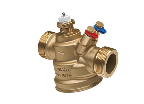 Danfoss AB-QM flowbegrænser afzinkningsfrit messing DN25 mf/måleudtag