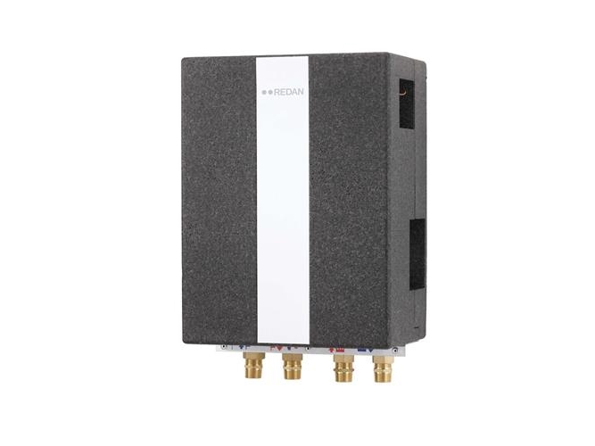 Danfoss Redan Akva Lux II Vandvarmer, 53kW, Fuldisoleret, AVE Trykudligner