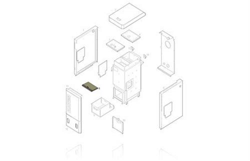 Skamolplade m/stålkant t/Blackstar 1016 | Ventilation & Klimat - Värmepumpar - Luft-luftvärmepumpar | GameStuff