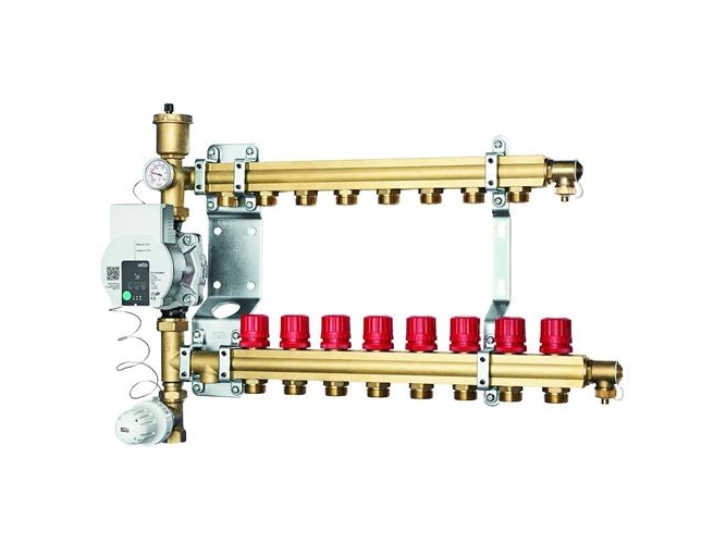 Roth ShuntUnit-8. Med förmonterade distributionsrör och automatiskt avluftningsprogram. | VVS Artiklar - Uppvärmning - Golvvärme | GameStuff