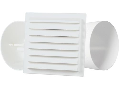 Fresh Monteringssæt Kit125 Til Ventilator Intellivent Med Modulrør, Vindstop Og Udvendig Murrist. Samlet Længde For Gennemføring 310 Mm.